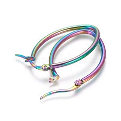 Серьги-кольца геометрической формы из нержавеющей стали 304 STAS-D171-05D-M