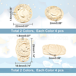 Fascini del connettore della lega di 28pcs 4 stili&nbsp;FIND-AR0001-99