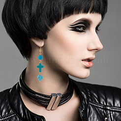 6 нити 2 стиля 3 цвета синтетические бирюзовые бусины нити TURQ-AR0001-26