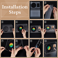 2 Stück Desktop-Aufbewahrungsregal aus Acryl für Schallplatten&nbsp;ODIS-FG0002-11