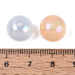 ABの色は、不透明なアクリルビーズメッキ  ラウンド  グリッターパウダー付き  ミックスカラー  11.5~12mm  穴：2.5mm  約531個/500g&nbsp;OACR-Q197-21