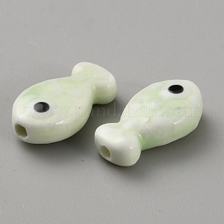 Фарфоровые бусины ручной работы&nbsp;PORC-WH20001-02L