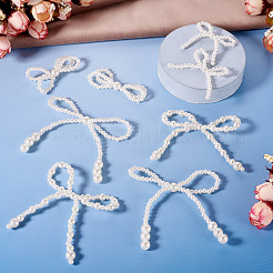 8 шт. 4 стиля пластиковых аксессуаров для бантов с имитацией жемчуга KY-TA0001-40