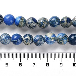 Нити бусин из окрашенного натурального регалита/императорской яшмы/морского осадка яшмы G-B124-C01-05