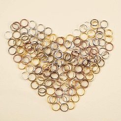 鉄の分割リングセット  ミックスカラー  8x1.4mm  内径約6.6mm  約400個/箱&nbsp;IFIN-PH0001-11-8mm