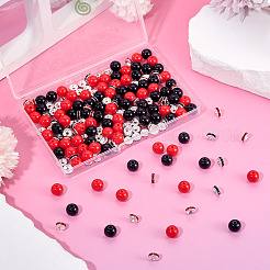 100шт 2 цвета непрозрачные акриловые бусины&nbsp;MACR-TA0002-52