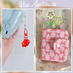 10шт 5-х цветные акриловые подвесные украшения в виде звезд&nbsp;HJEW-BBC0001-25