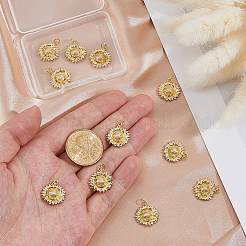 12шт латунные подвески&nbsp;KK-HS0015-34