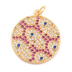 Кулоны из экологически чистой латуни с микропаве и кубическим цирконием&nbsp;KK-K268-34G