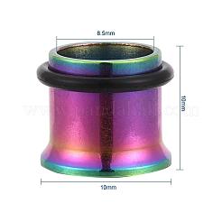 12 шт. 6 цвета 316 хирургическая нержавеющая сталь винт ушные калибры заглушки для туннелей плоти STAS-YW0001-16A