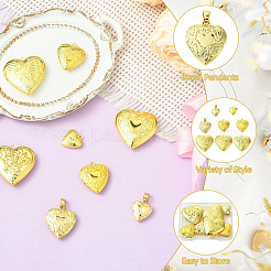 8шт 8 стиля латунные подвески-медальоны&nbsp;KK-CJ0003-60