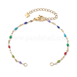 Изготовление браслетов из звеньевой цепи из нержавеющей стали 304 AJEW-JB01282