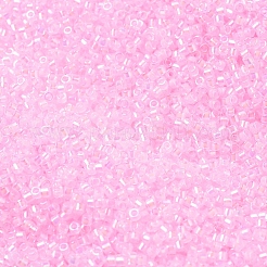 MIYUKIデリカビーズ  シリンダー  日本製シードビーズ  11/0  （db0055)ピンクの裏地クリスタルab  1.3x1.6mm  穴：0.8mm  約2000PCS /ボトル  10 G /ボトル&nbsp;SEED-JP0008-DB0055