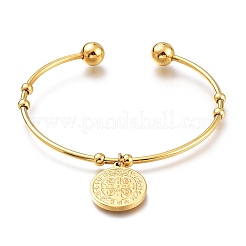 201 браслет-манжета из нержавеющей стали BJEW-M284-04-1