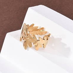 Кольца-манжеты из нержавеющей стали 304 для женщин&nbsp;RJEW-K309-37B-G