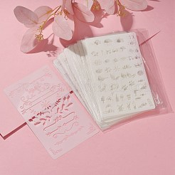 Пластиковые многоразовые шаблоны трафаретов для рисования DIY-G027-F-M