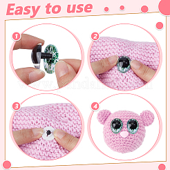 Occhio di sicurezza in plastica per imbarcazioni&nbsp;DOLL-WH0009-025C