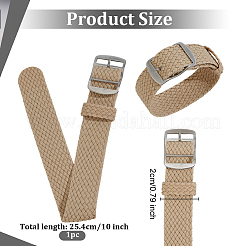 Нейлон часы полос&nbsp;AJEW-WH0596-226J