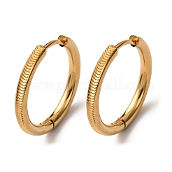 Серьги-кольца из нержавеющей стали 304&nbsp;EJEW-D331-09G