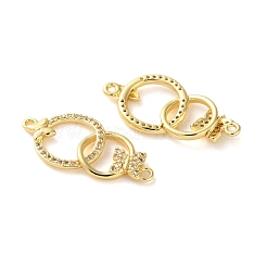 Anello in ottone placcato con zirconi cubici e ciondoli a farfalla&nbsp;KK-C084-31D-G01