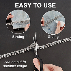 Цепочки из сплава со стразами длиной 1 ярд AJEW-WH0561-54