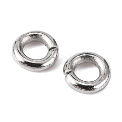 変色しにくい304ステンレススチール製オープン丸カン  ラウンド  ステンレス鋼色  18ゲージ  4x1mm  内径：2mm  約168個/10g&nbsp;X-STAS-Q186-02-4x1mm