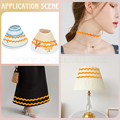 Лента из полиэстера с волнистой бахромой длиной 50 ярд.&nbsp;SRIB-GF0001-42E