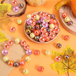 Thanksgiving Day Thema 100 Stück 5 Farben undurchsichtige Acrylperlen&nbsp;MACR-SP0001-01B-06