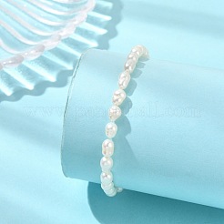 Stretch-Armbänder mit natürlichen Süßwasser-Zuchtperlen für Damen&nbsp;BJEW-JB13706
