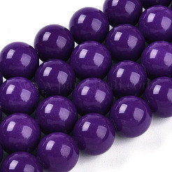 Натуральный лепидолит / пурпурный слюдяный камень бисер пряди G-T140-10mm-06