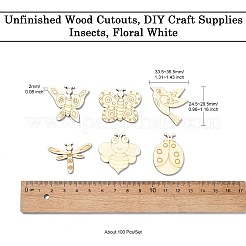 Découpes de bois non finies&nbsp;WOOD-CJC0001-10