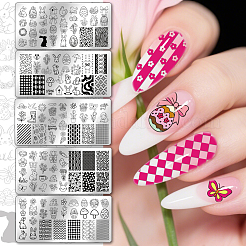 DIY-Nagelkunst-Vorlagen aus Edelstahl&nbsp;MRMJ-WH0098-055