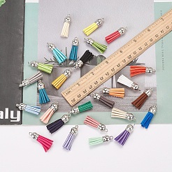 60 шт. 30 цвета искусственная замша подвеска с кисточкой украшения FIND-YW0001-13P