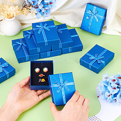 Прямоугольные бумажные коробки для хранения ювелирных наборов с бантом&nbsp;CON-TAC0014-04E