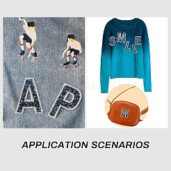 Блестящие стразы на заплатках утюгом&nbsp;DIY-FG0001-28B