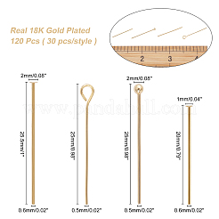 Латунные штифты с плоской головкой&nbsp;KK-AR0001-92G-NR