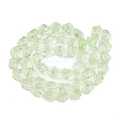 電気メッキガラスビーズセット  ナゲット  淡緑色  13.5~14x13~13.5x10mm  穴：1mm  約45個/連  24.21インチ（61.5cm）&nbsp;EGLA-N012-08G