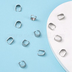 Fermoirs à pression en acier inoxydable 304 résistant au ternissement&nbsp;X-STAS-R048-10x7mm