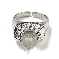 Открытые манжеты из пулевидного стекла RJEW-B106-01AS-09