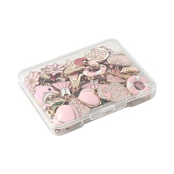 48шт 12 стиля подвески из сплава с эмалью&nbsp;ENAM-FS0003-50