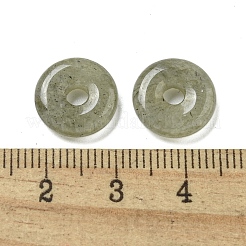 Подвески-пончики из натурального лабрадорита/диска пи G-G142-01L