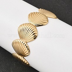 Brazaletes de acero inoxidable 304 con revestimiento iónico (IP) para mujer&nbsp;BJEW-A157-02G