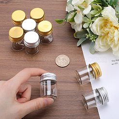 32 шт. 2-х цветные прозрачные стеклянные бутылки-контейнеры для бусин CON-SC0001-07A