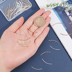 40шт 2 цвета латунные бусины трубки&nbsp;KK-PH0003-66