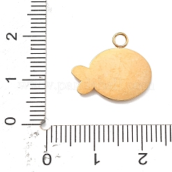 Подвески из нержавеющей стали 304 с эмалью&nbsp;STAS-R169-04A-G