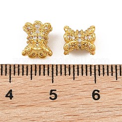 Messing Micro Pave klare Zirkonia Perlen&nbsp;CU-CBA6A75-11G