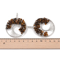 Естественно тигровый глаз большие кулоны&nbsp;G-G910-K21-P