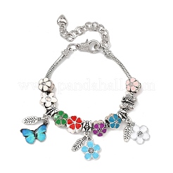 Bracelets à breloques en alliage de perles européennes pour femmes&nbsp;BJEW-JB13948