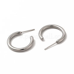 Серьги-гвоздики из нержавеющей стали 304 EJEW-C004-12A-P