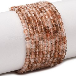 Natürliche Stränge aus Rutilquarzperlen in Schwarzgold&nbsp;GG-CBA9631-B02-02